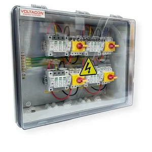 Pannello Solare FV Combinatore Box IP65 Contenitore 4 Vie In 4 Vie Fuori 1000V DC Tensione - Foto 1 di 6