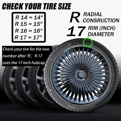 Cubiertas de buje de nivel de apariencia de alta calidad de 4*17 pulgadas, para Chrysler Pacifica Foto 1 de 4