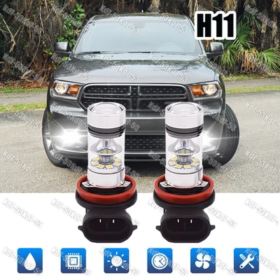 Kit LED para Dodge Durango 2014-2019 H11 6000K blanco H8 luces antiniebla bombillas de conducción Foto 1 de 4