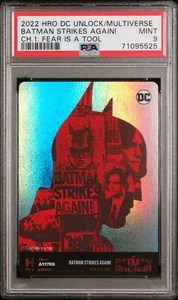 LOW POP 10 RARE 2022 DC MULTIVERSE BATMAN STRIKES AGAIN FEAR HOLO PRISM PSA 9 - Picture 1 of 1