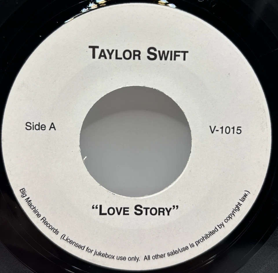 Taylor Swift Love Story Jack Ingram  Rare 45 Vinyl Jukebox - Image 1 of 2