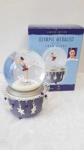 Medaglia Olimpica Musicale Globo di Neve Michelle Kwan Punzone - Foto 1 di 6