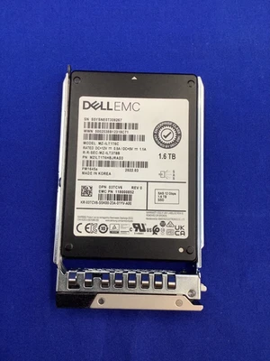 03TCV6 3TCV6 Dell EMC 1.6TB SAS 12Gb/s Mixed Use 2.5in SSD G14 15 16 Tray - Image 1 of 3