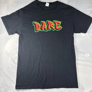 Herren Größe Small Vintage D.A.R.E. T Shirt Dare schwarz 17x27" - Bild 1 von 3