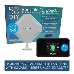Ref Falcon EVO MOBILE Portable 5G Internet & 1800Mbit 5G CAT22 router (unlocked) - Photo 1/10