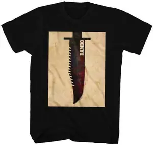 Rambo First Blood Survival Messer Herren T-Shirt 80er Jahre Film Merch - Bild 1 von 3