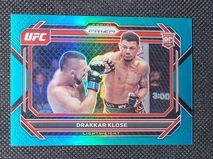 2023 Panini Prizm UFC Drakkar Klose Teal Prizm Parallel /49 #100