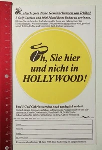 Aufkleber/Sticker: Tchibo - Oh Sie Hier Und Nicht In Hollywood (05051648) - Bild 1 von 1