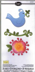 Sizzix SPRING themed dies~Sizzlits~Very nice & great value! So Useful!! BNIP - Picture 1 of 6