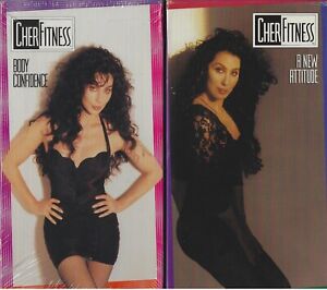 Cher Fitness Workout Body Confidence A New Attitude 2 VHS Lot NEW