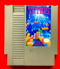 TETRIS NES Video Game Cartridge Vintage Nintendo System 3 Screws In Back 