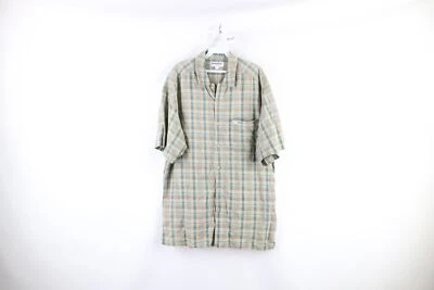 Vintage 90s Guess Mens Medium Faded Spell Out Baggy Fit Collared Button Shirt - Image 1 of 4