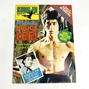 Kung-Fu Monthly #2 Poster Magazine “The Sayings of Bruce Lee“ 1976 Fiona Press - Foto 1 di 9