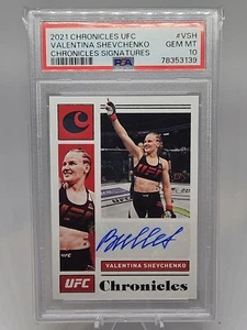 VALENTINA SHEVCHENKO-2021  Chronicles Signatures PSA 10! POP 1! - Picture 1 of 3