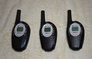 3 Cobra MicroTALK PR245 6-Mile 22-Channel Two-Way Radios with charger.