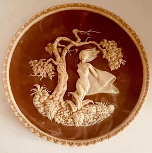 Piatto vintage Incolay POETI ROMANTICI 10" "Era un fantasma di delizia" 1980 - Foto 1 di 5