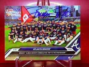 2024 Topps Now Atlanta Braves #782 -Trip to postseason - Brian Snitker Auto - Picture 1 of 2