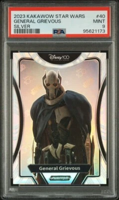 2023 Kakawow Phantom Star Wars Disney 100 General Grievous Silver #40 PSA 9 Mint - Image 1 of 3