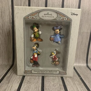 Hallmark Disney Famous Faces For Halloween BNIB Mickey Minnie Donald Goofy Rare - Picture 1 of 4