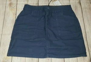 PrAna Mini Skirt Womens 10 Nikit Slate Nocturnal Blue Cotton Stretch NEW - Bild 1 von 3