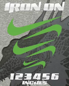 AUFBÜGELN Swoosh Set: 1"" bis 6"" Größen - Bild 1 von 13