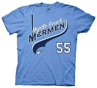 Mens Carolina Blue Myrtle Beach Mermen Logo 55 for Cosplay Graphic Tee S-3XL - Image 1 of 4
