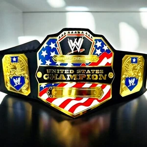WWE United States Championship Wrestling Replica Title Belt 4mm Brass Adult Size - Picture 1 of 5