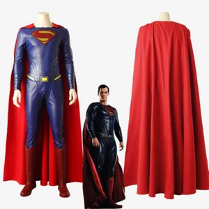 Liga de la Justicia Superman Disfraz Kal El Clark Kent Traje Cosplay Zapatos - Imagen 1 de 12