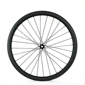 700C Racing Road Bicycle Carbon Fiber Front Wheel Disc Brake 23/25mm Width Matte - Picture 1 of 10