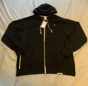 Nike Standard Issue Black DQ5816-010 Men Dri-FIT Full-Zip Basketball Hoodie XXLT - Picture 1 of 8