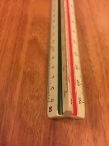 Engineers 12” Triangular Scale No. 241P Germany - Picture 1 of 3