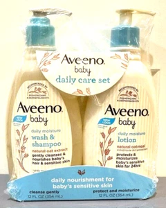 Aveeno Baby Juego de Regalo para Cuidado Diario, Lavado y Champú y Loción Avena Natural - Imagen 1 de 2