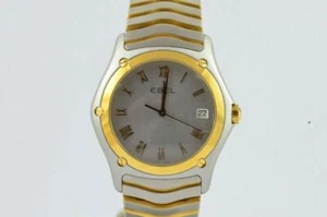 Ebel Classic Wave Quartz Men's Watch 42MM Steel/Gold 1255F41 Vintage with Steel - Picture 1 of 9
