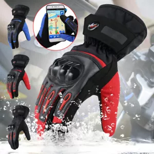 Winter Motorcycle Gloves Women Men Touchscreen Cold Weather Warmer Riding Gloves - Picture 1 of 20