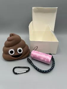 Pet Dispenser Waste Dog Poo Puppy Pick-Up Bags Holder Hook Pouch Travel Poop Bag - Picture 1 of 5