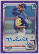 2020 Bowman Chrome Prospect Auto Purple Refractor TONY DIBRELL #CPA-TD #245/250