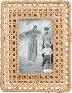 Mudpie - Woven Cane Frame Small 9" X 7" - 46900701S - Picture 1 of 2