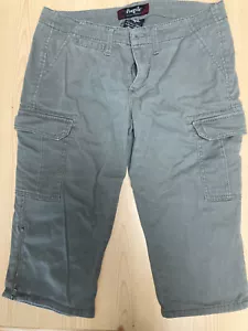 Ladies cargo/bermuda shorts size 11 gray Fragile Blue jeans /*\ - Picture 1 of 5