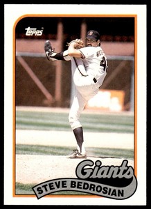 1989 Topps Steve Bedrosian San Francisco Giants #8T