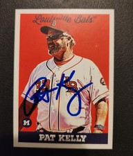 Pat Kelly Autograph Signed 2022 Louisville Bats Team Card Cincinnati Reds