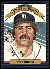 1986 Donruss Super Diamond Kings Kirk Gibson Detroit Tigers #1