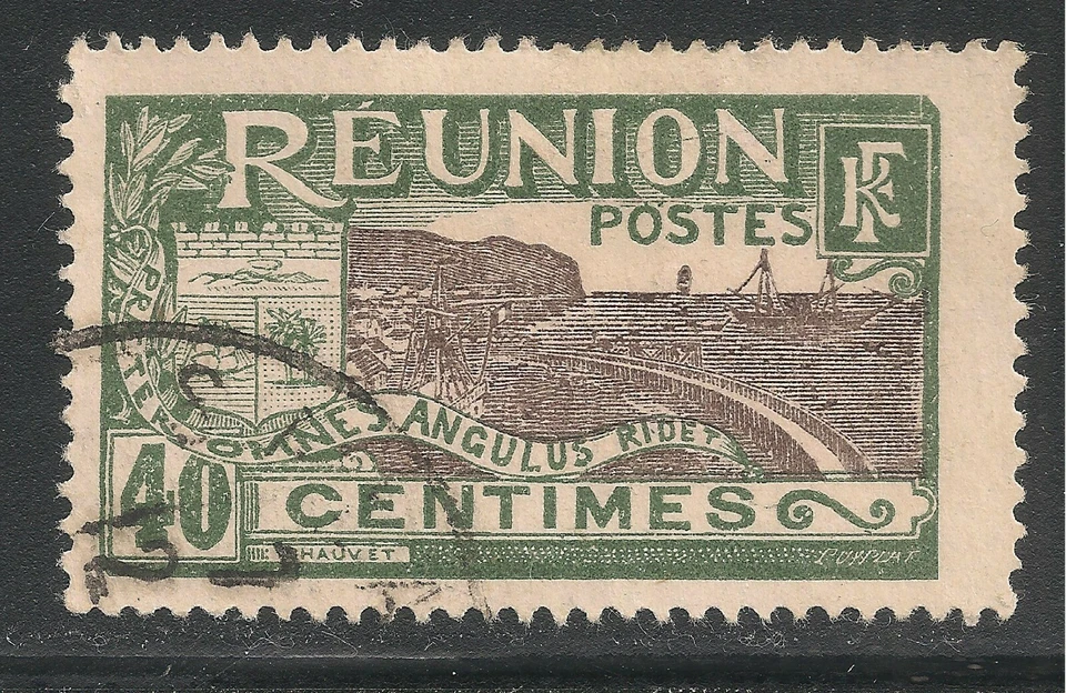 Reunion #79 (A20) VF USED - 1925 40c Coat of Arms and View of St. Denis - Image 1 of 1