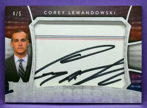 Decision 2020 Series 2 PREVIEW CUT SIGNATURE / AUTOGRAPH Corey Lewandowski # 4/5