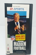 John Madden Football (Panasonic 3DO, 1994) Long Box Complete w/ Poster Demo Copy