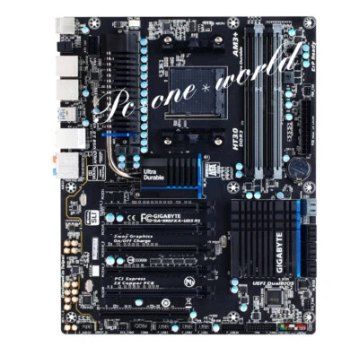 Gigabyte 990FXA-UD5-R5 Motherboard AMD 990FX Socket AM3+ DDR3 DIMM USB3.0 ATX - Image 1 of 3