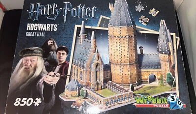 Quebra-cabeça 3D Wrebbit 3d Castelo de Hogwarts para adolescentes e adultos | Great Hall Astronomy - Imagem 1 de 4