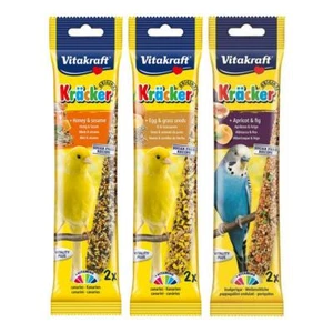 Vitakraft Bird Sticks for Canary Budgie Bird Treats Apricot Honey Egg - Picture 1 of 3
