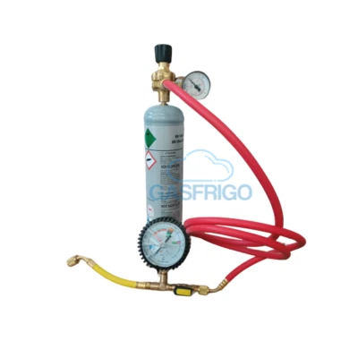 KIT AZOTO CON BOMBOLA DA 1 LT+ RIDUTTORE DI PRESSIONE FINO A 10 BAR + MANOMETRO  - Immagine 1 di 4