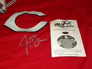 JAY BRUCE Just Minors Mystery CINCINNATI REDS Jersey AUTOGRAPH (75) N.Y. METS - Picture 1 of 9