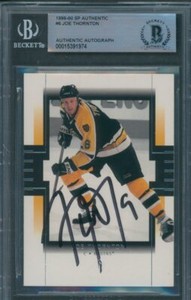 1999/00 SP Authentic #6 Joe Thornton Beckett Authentic Autograph Signed *1974